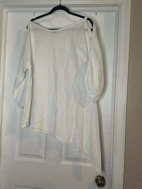 Oh My Gauze! Women's Asymmetrical Hem 100% Cotton Gauze Tunic Top